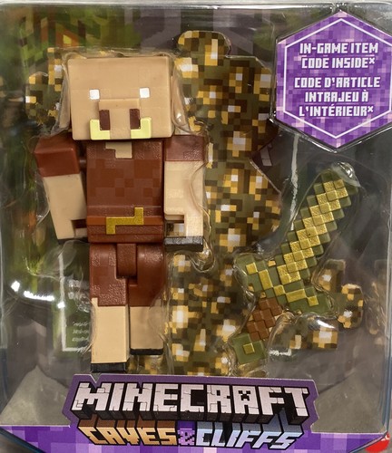 2021 Minecraft Caves & Cliffs Action Figure: PIGLIN (w/ In-Game Item Code!) - Picture 2 of 8