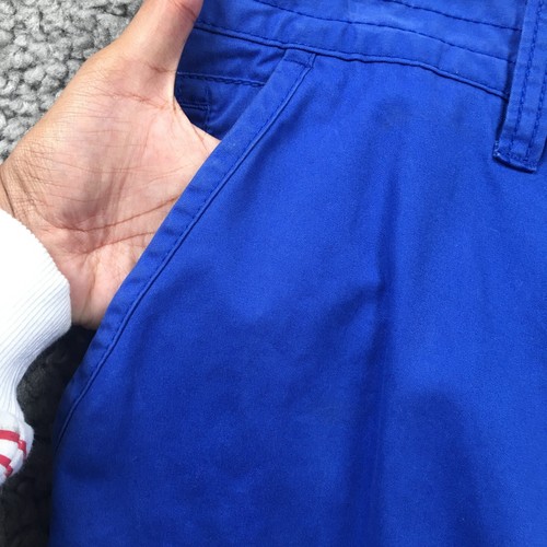 Jordan Craig Mens Pants Sz 34 x 30 Blue High Rise Straight Leg Slash Pocket - 第 2/11 張圖片