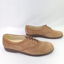 SAS Tripad Comfort Laofers Lace Up Brown Suede USA Made Shoes Size 9 Narrow