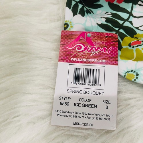 Tankini Canu Surf Niñas Charlotte Volantes Playa Deporte 2 Piezas Verde Hielo Talla 8 - Imagen 7 de 8