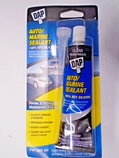 Dap 00694 2.8-Ounce Silicone Rubber Auto/Marine RTV Sealant, Clear