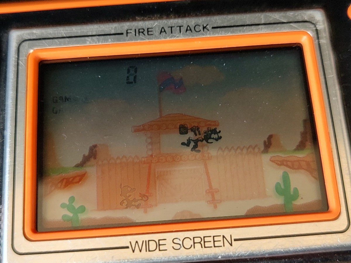 Vintage Nintendo Game & Watch FIRE ATTACK ID-29 Handheld