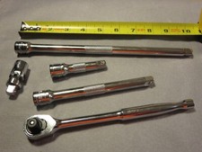 MATCO  SILVER EAGLE 3/8" DRIVE 5-PC Ratchet 3- Extensions and Universal SET New