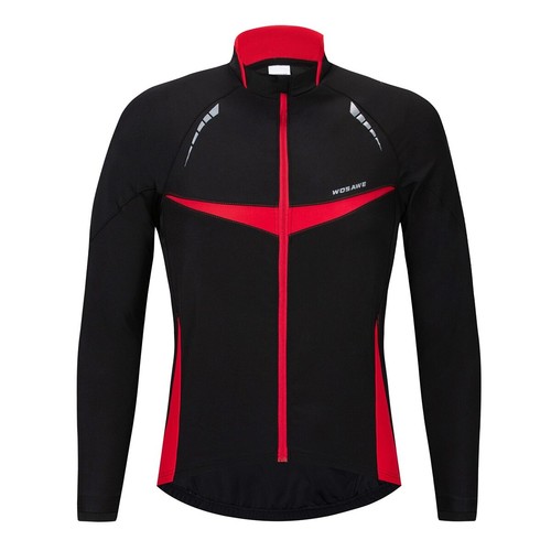 Winter Men's Cycling Jacket Waterproof Windproof Thermal Fleece Bike Jersey - Picture 29 of 39