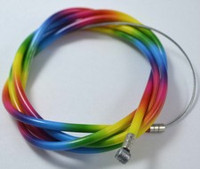 BICYCLE BIKE Brake Cable 68" Double Sheath Housing 60" RAINBOW COLOR