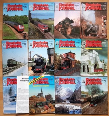 12x Eisenbahn Journal 1992 Jahrgang Modelleisenbahn Zeitschrift Magazin komplett