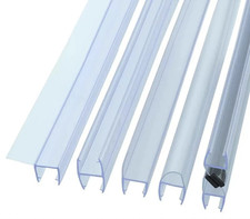2M F/H/U  Bath Door Shower Screen Enclosure Seal Strip for 6/12mm Glass Shape UK