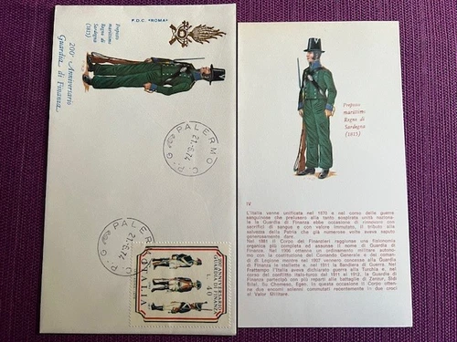 1974 FDC ITALY REPUBLIC 200TH ANNIVERSARY GUARDIA DI FINANZA