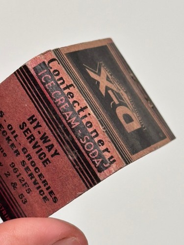 1930s 40s D-X Motor Fuel Matchbook Gas & Oil Automotive Collectible - Picture 4 of 6