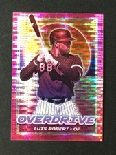 2021 Panini Chronicles #15 Luis Robert Chicago White Sox Overdrive Pink Pulsar