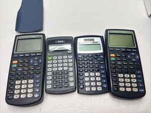 Lot Of 4 Texas Instruments TI-83, TI30x Plus Graphing Calculators - Not Tested
