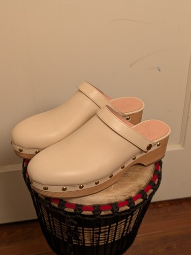 J.Crew wandelbare Leder Clogs - beige Größe 10 - Bild 2 von 20