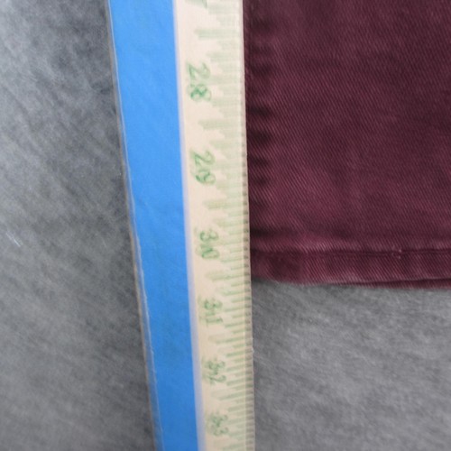 Aeropostale Jeans Mens 30x32 Burgundy Skinny Stretch Denim Casual Five Pocket - Picture 5 of 13