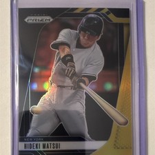 2025 Panini Prizm Black Gold Prizm Hideki Matsui Yankees Serial #196 5/5
