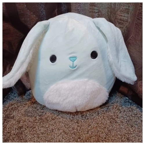 8" Buttons Blue Easter Squad Bunny Squishmallows Plush Toy Kellytoy Gift