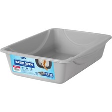 Lightweight Open Cat Litter Pan: 14.5" x 10.5" for Easy Maintenance - Small Size