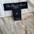/ J. Crew The Pencil Skirt Purple Paisley Cotton Summer Spring Office NWOT US 2 — photo 4
