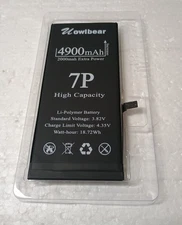 Uowlbear 4900mAh 7P High Capacity 18.72Wh 4.35V Li-Polymer Battery For iPhone 7+