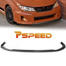 Carbon Painted Front Bumper Splitter Lip For 11-14 Subaru Wrx Sti Cs2-style