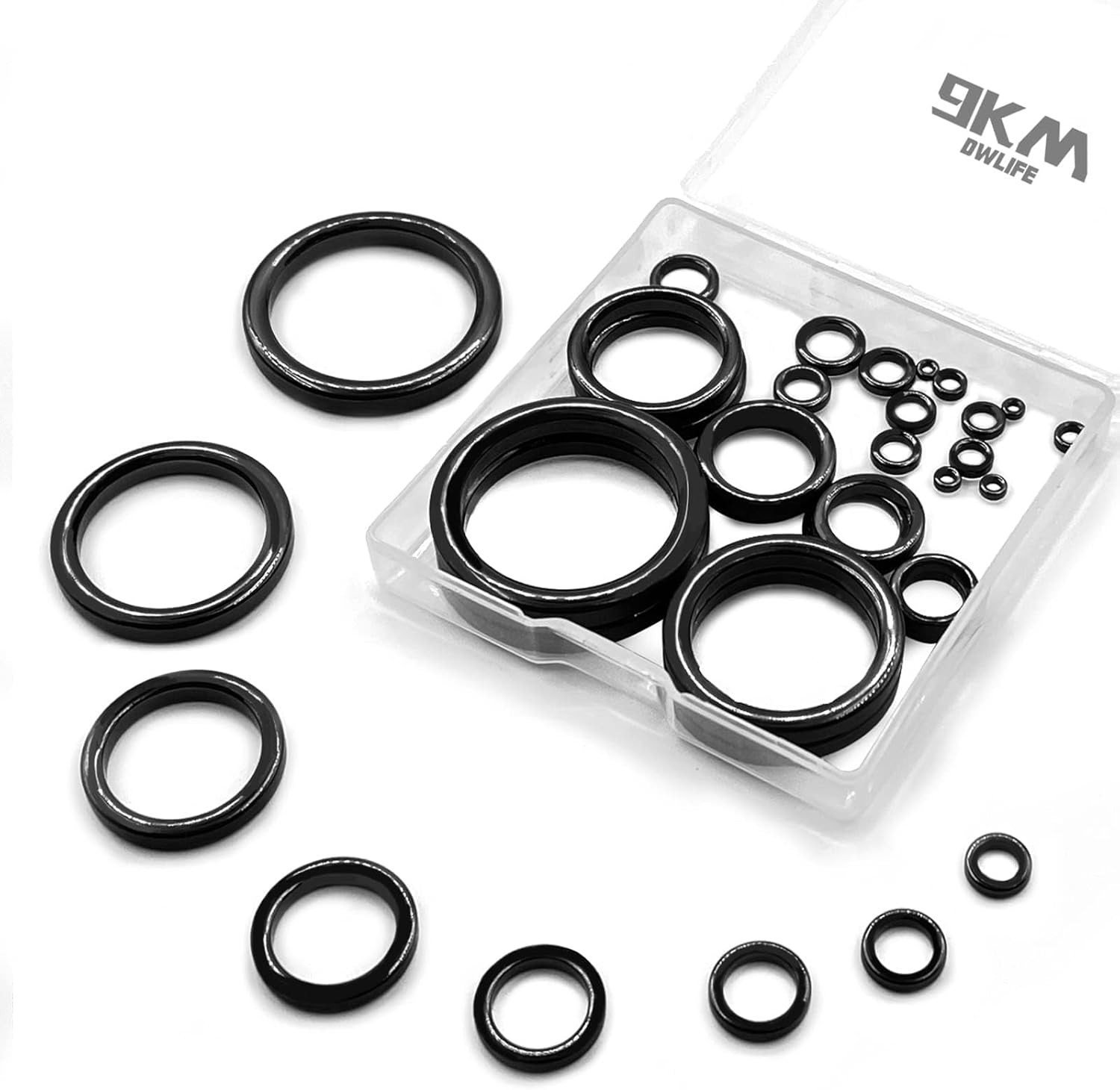 9KM DWLIFE Fishing Rod Repair Ceramic Guide Ring Small, B - 100pcs 