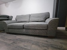 Next Stamford 4-Seater Sofa Light Grey Chenille, Pet-Free, Smoke-Free Home