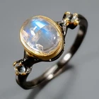 Handmade Natural Moonstone Ring 925 Sterling Silver Size 8 /R473559