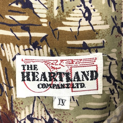 Vintage THE HEARTLAND all-over print short-sleeve shirt men's XL - Picture 3 of 3