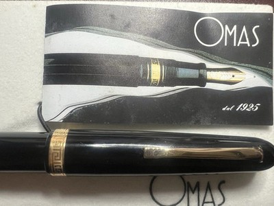 Omas Extra Fountain Pen Greek Collar Gold M Nib New Ink