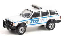 Greenlight 42960-C 1/64 1997 Jeep Cherokee, NYPD Hot Pursuit