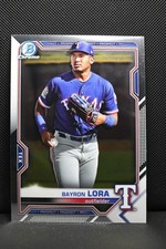 2021 Topps Bowman Chrome - Bayron Lora #BCP-139 Rangers