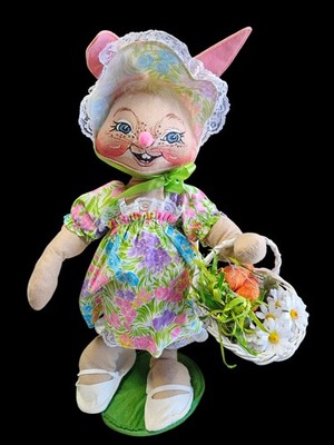 RON-27261 Vintage Annalee Mobilitee Easter Doll Set ''Easter Parade'' 1991 Rare...