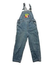 Vintage Disney Winnie The Pooh Overalls Kids Size L 10/12 Youth