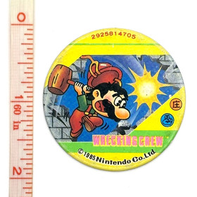 Vintage Nintendo Mario Wrecking Crew Menko Card 1985 Japan Famicom Rare