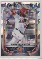 2021 Bowman Scouts Top 100 Atomic Refractor 21/150 Brandon Marsh #BTP-81 4k8