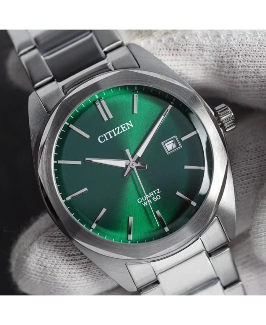 CITIZEN Men Analog Quartz Casual Watch Classic Dress Green