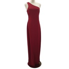 LULU'S  SZ  L Loveliest Red Backless One-Shoulder Maxi Dress NEW  B147