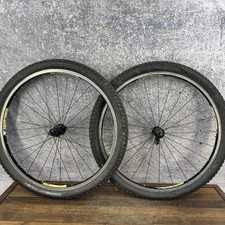 Bontrager Super Stock 26in Wheelset Rim Brake Mtb 24h 28h Knobby Tires 135mm Bontrager Super Stock 26in Wheelset Rim Brake Mtb 24h 28h Knobby Tires 135mm