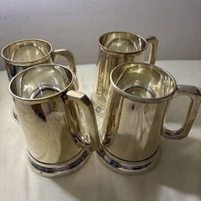 Vintage E.P.N.S A1 J.G. Solid Heavy Silverplated 1 Pint Tankard 5" Tall