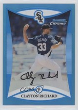 2008 Bowman Draft Prospects Chrome Blue Refractor 32/99 Clayton Richard y0i