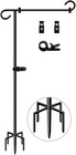51 Inch Tall Garden Flag Stand Holder with 5 Prong base, Yard Flag Pole Holde...