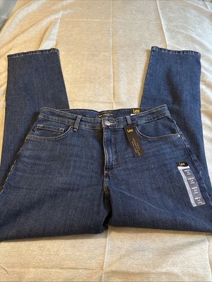 Lee Woman s Relaxed Fit Straight Leg High Rise Ellis SZ 14 Long NWT