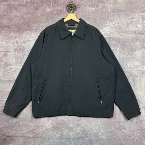 Vintage Gap Jacket Men's Black XL Zip Up Eisenhower Windbreaker Jacket 90s 2027 - Picture 1 of 8