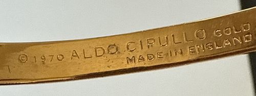 1970 Aldo Cipullo Charles Revson Love Bracelet Gold Electroplate PLEASE READ** - Picture 3 of 9