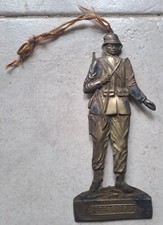 Ex Voto Soldato Prima Guerra Mondiale Fede e Patria con Nastrino 18 Cm