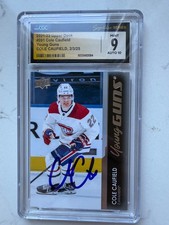 Cole Caufield YG AUTO RC CGC 9 AUTO 10 Canadiens Young Guns SIGNED 🔥 RARE