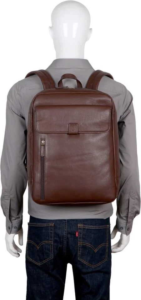 Genuine Leather Laptop Bag Shoulder Bag Travel Bag &backpack - Image 3 of 4