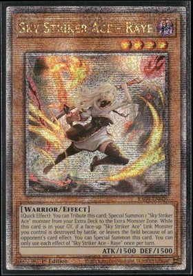 Sky Striker Ace - Raye (New Art) (Quarter Century Secret Rare) 1st Edition Quart