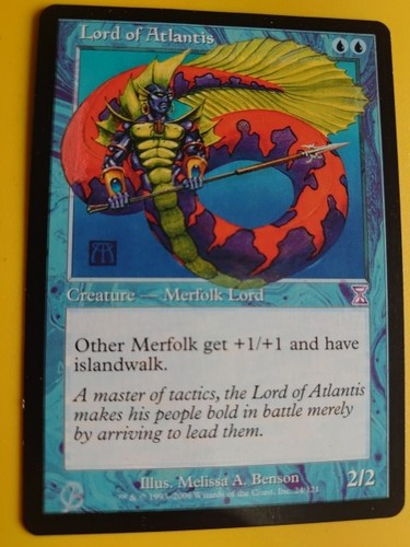 Lord of Atlantis Merfolk Lord Timeshifted MTG Card. Altered Art. as pics. CB? - Picture 4 of 11
