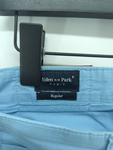 Eden Park Herren Hose W 34 in blau Baumwolle mit Elasthan gerade Chino - Bild 5 von 5