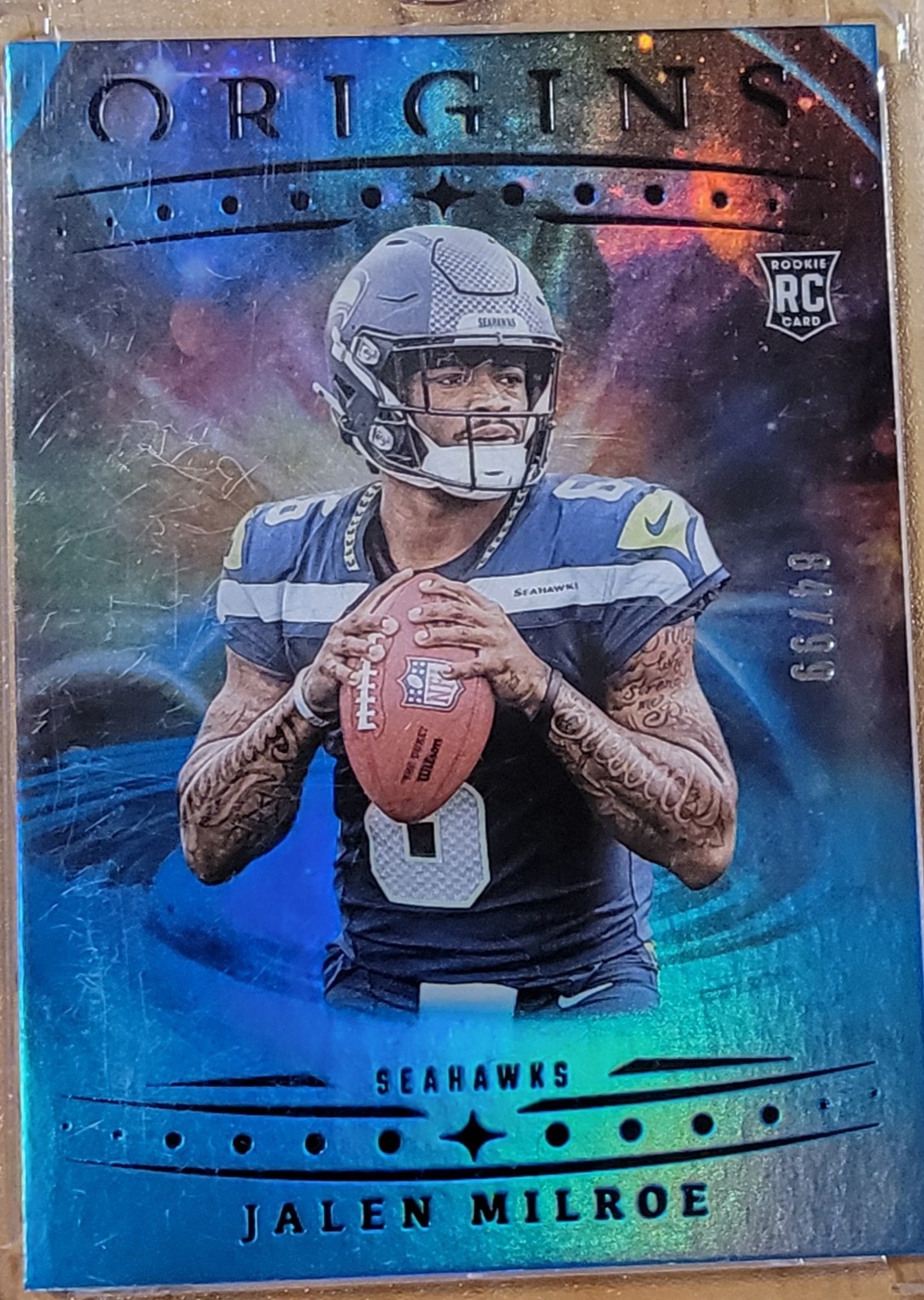 2025 Panini Origins - Rookies Jalen Milroe #103 Blue  84/99 (RC)